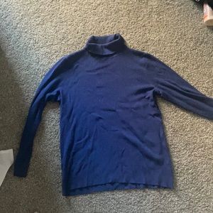 Beautiful blue roll neck sweater